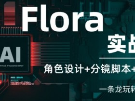 AI创意全流程：Flora实战课教你角色设计、分镜脚本到视频生成-54创业网