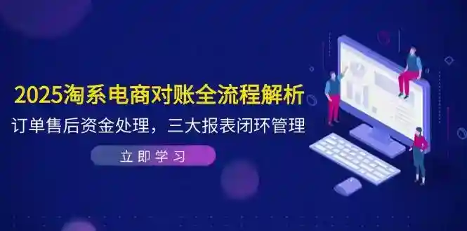 2025淘系电商对账流程：订单售后资金处理与三大报表闭环管理全解析-54创业网